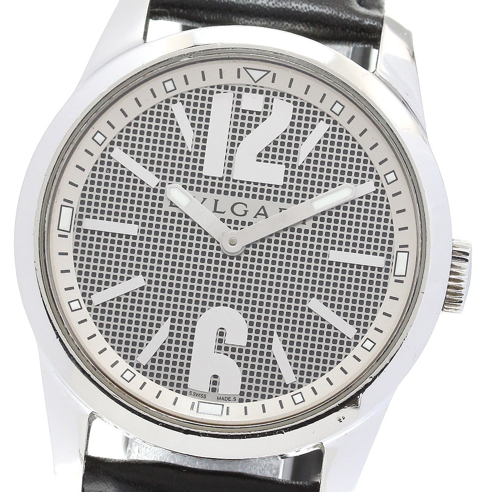 ブルガリ BVLGARI ST37S ソロテンポ クォーツ メンズ 保証書付き_844113【中古】