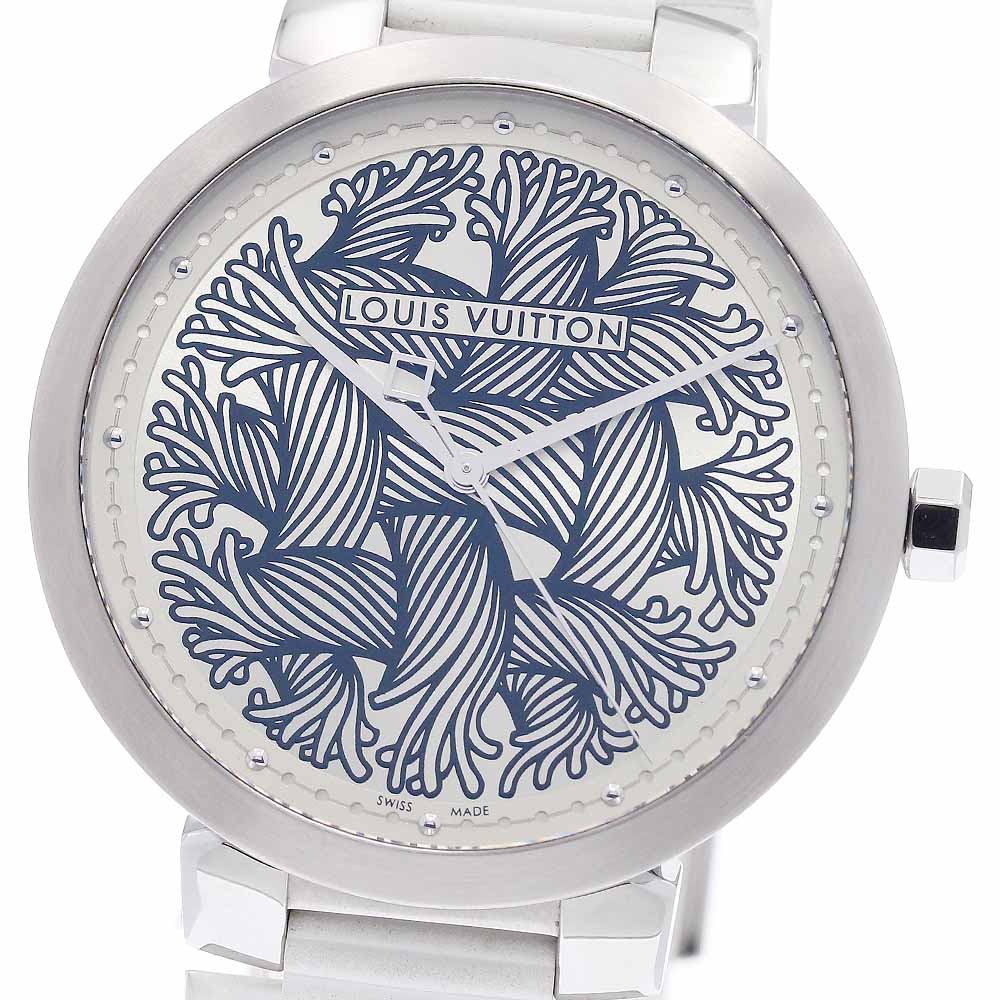 ルイ・ヴィトン LOUIS VUITTON Q1D04 タンブール クリストファーネメス クォーツ メンズ _955613【中古】