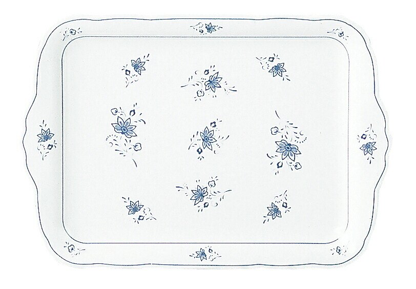 （まとめ買い）メラミン洋食器 ビューティフラワー 角皿12インチ BF-21 [x3]