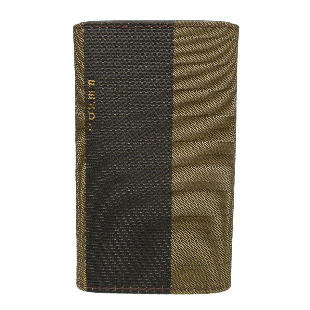 美品 6連 ぺカン柄 キーケース キャンバス/レザー/キャンバス カーキ 2002【中古】 ユニセックス