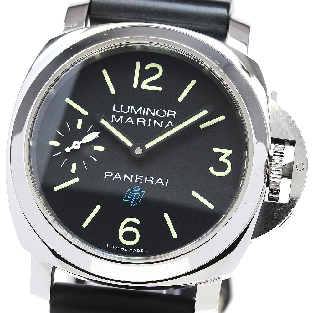 パネライ PANERAI PAM00777 ルミノールマリーナ ロゴ ３デイズ アッチャイオ スモールセコンド 手巻き メンズ _816753【中古】