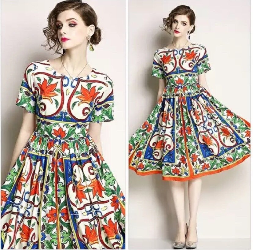 ワンピース 半袖 春 夏 きれいめ aライン Aライン フレア フレアスカート ミモレ丈 ミディアム丈 ラウンドネック スリム タイト 細身 ストレート Iライン スマート ピンク S M L XL