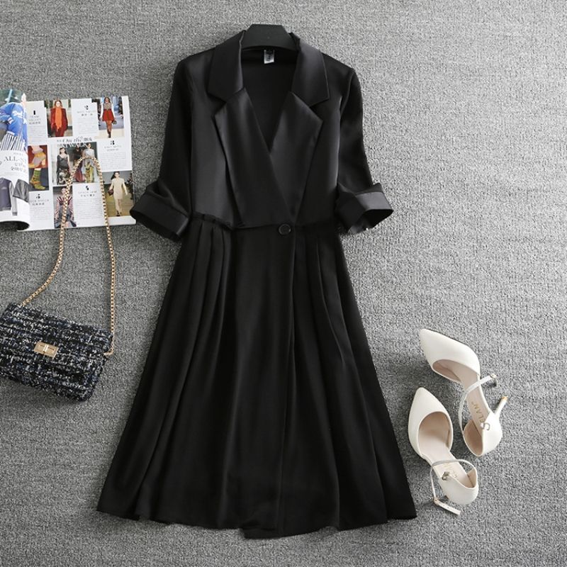 季節限定トレンチコート レディースもロング 春 秋 アウター 切り替え 異素材 コート 大きいサイズ 3L 4L 5L スプリングコート ロングコート 黒 韓国 ファッション シフォン 個性的 カジュ