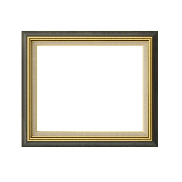 日本製 油絵額縁/フレーム [F15号/グリーン] 壁掛けひも/アクリル/ 8116