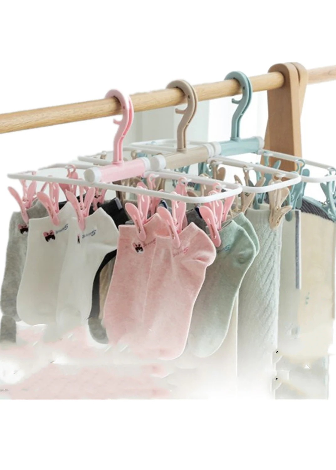 12ピンチ ピンチハンガー 洗濯ハンガー 角ハンガー 洗濯 室内物干し 部屋干し ハンガー 洗濯ばさ