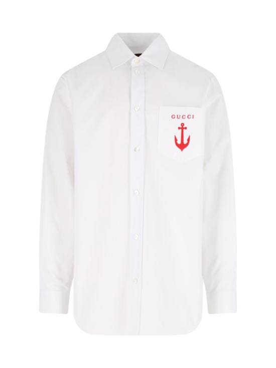 GUCCI Men Shirts 833294 Z7AUX 9000 White