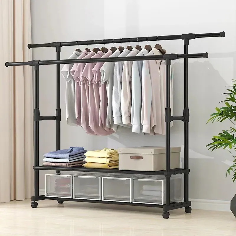 新色追加ハンガーラック 収納 洋服かけスタンド 物干しスタンド 頑丈ハンガー パイプハンガーラック 洋服掛け165564