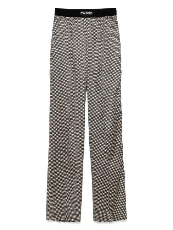 TOMFORD Women Straight Pants PAW397 FAP236 ZBLAW BLACK WHITE