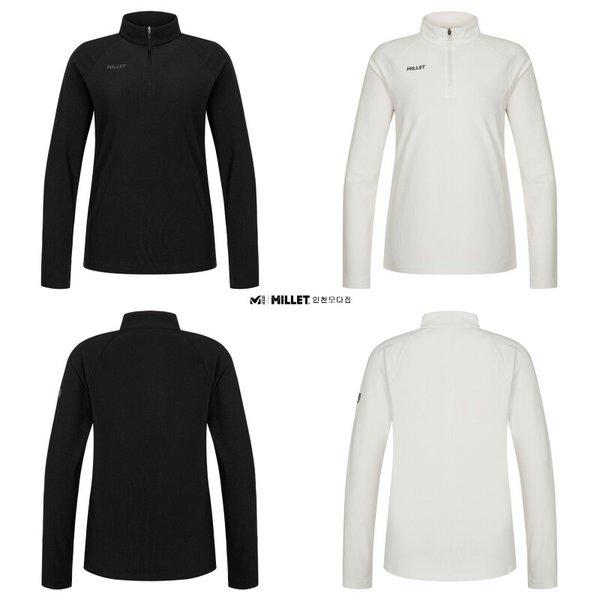 アウトドア 女性 秋 登山ジップアップ TシャツMXUFT514_IC