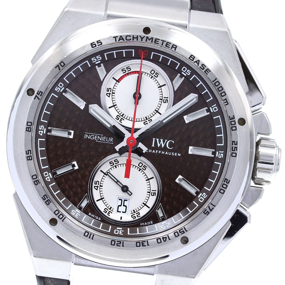 IWC SCHAFFHAUSEN IW378511 インヂュニア ジルバープファイル クロノグラフ 自動巻き メンズ 保証書付き_823415【中古】