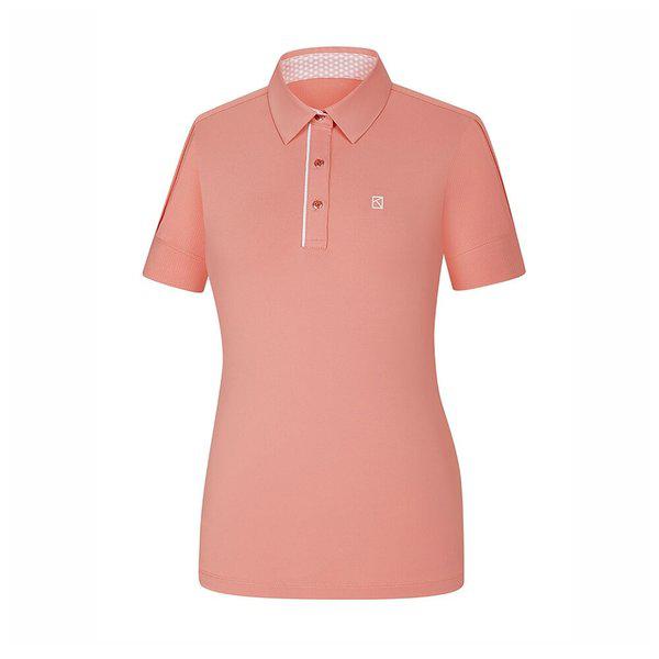 女性吸湿速乾ポーラテックパワードライ登山半袖カラーTシャツ2442TK941W