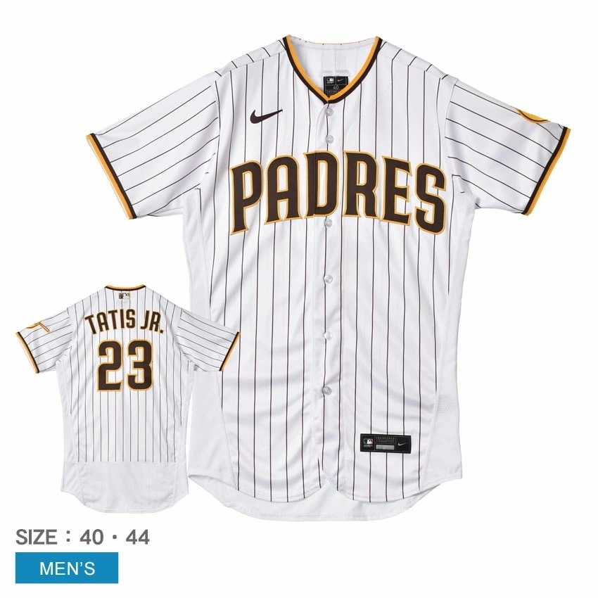 8900-PY1H-PY9-T23 メンズ フェルナンドタティスJr サンディエゴパドレス MLB メジャーリーグ 公式アイテム ベースボールシャツ オーセンティック 半袖 ZSPO 野球