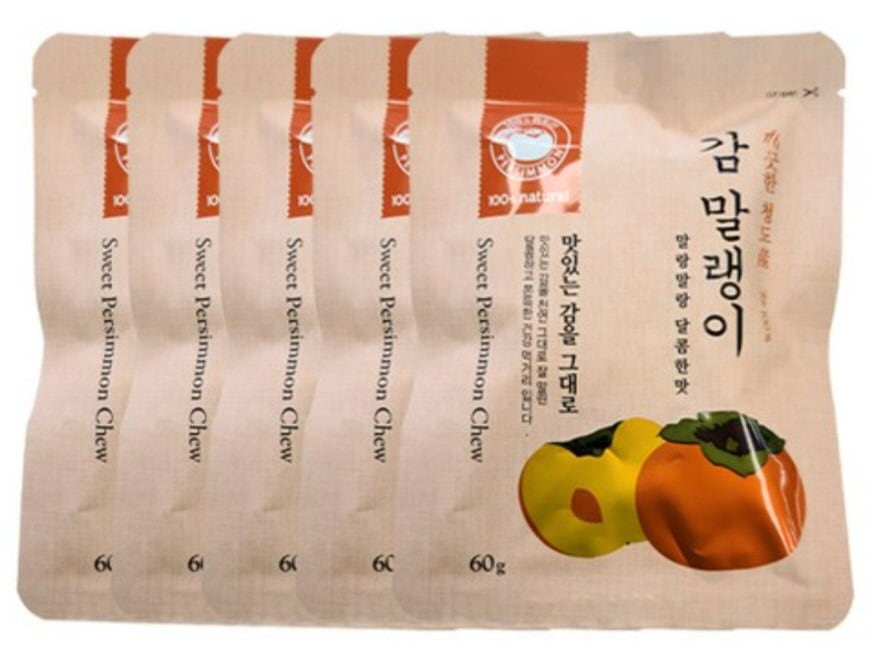 [韓国食品]ハンウール/韓国伝統的な甘い干し柿5袋//60g韓国産100％/ソフト/スナック食品