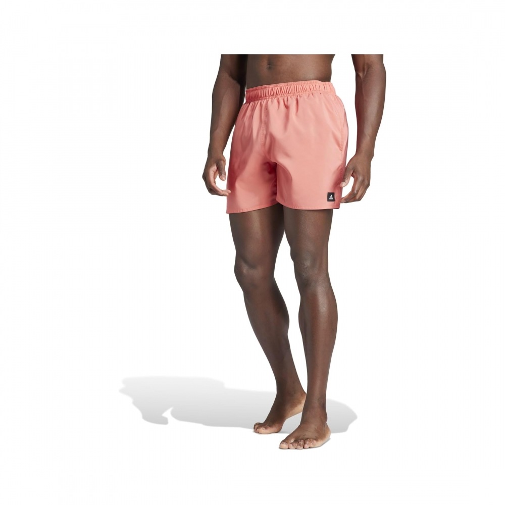 アディダスソリッド CLX ショート丈スイムショーツプリラブドスカーレット/ホワイト