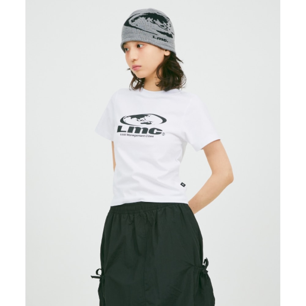 LMC WM オーバルグローブクロップド T シャツホワイト