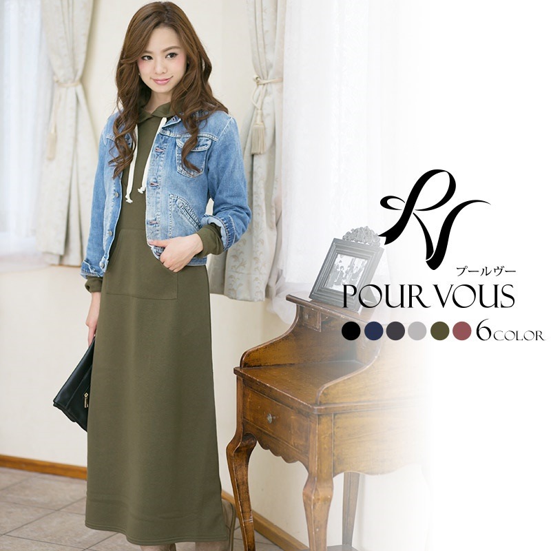 裏起毛 マキシ丈 ショート丈 レディースファッション カジュアル 無地 マキシ ワンピ-ス パーカー マキシ レディース 新作 20代30代40代50代 ファッション 成人式 袖あり 袖付き パーティ