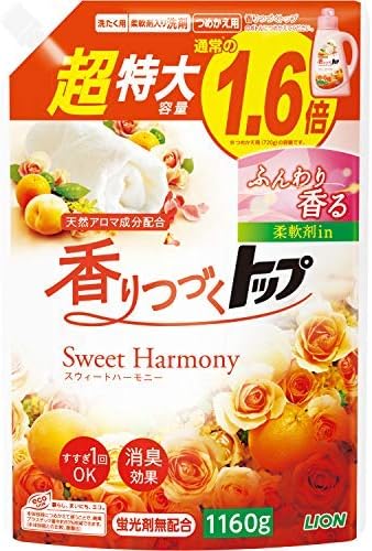 香りつづくトップ SweetHarmony 詰替え用超特大 1160g × 3個セット