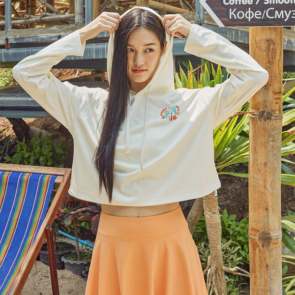 [] 女性用トロピカルレギンススカート ライトオレンジ (B5SWWLK031LOR)