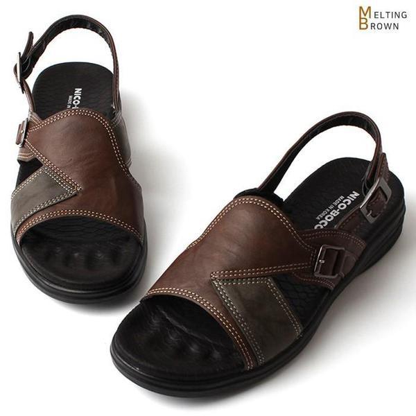 男性用サンダル 男性用レザーサンダル 水遊びサンダル MK01