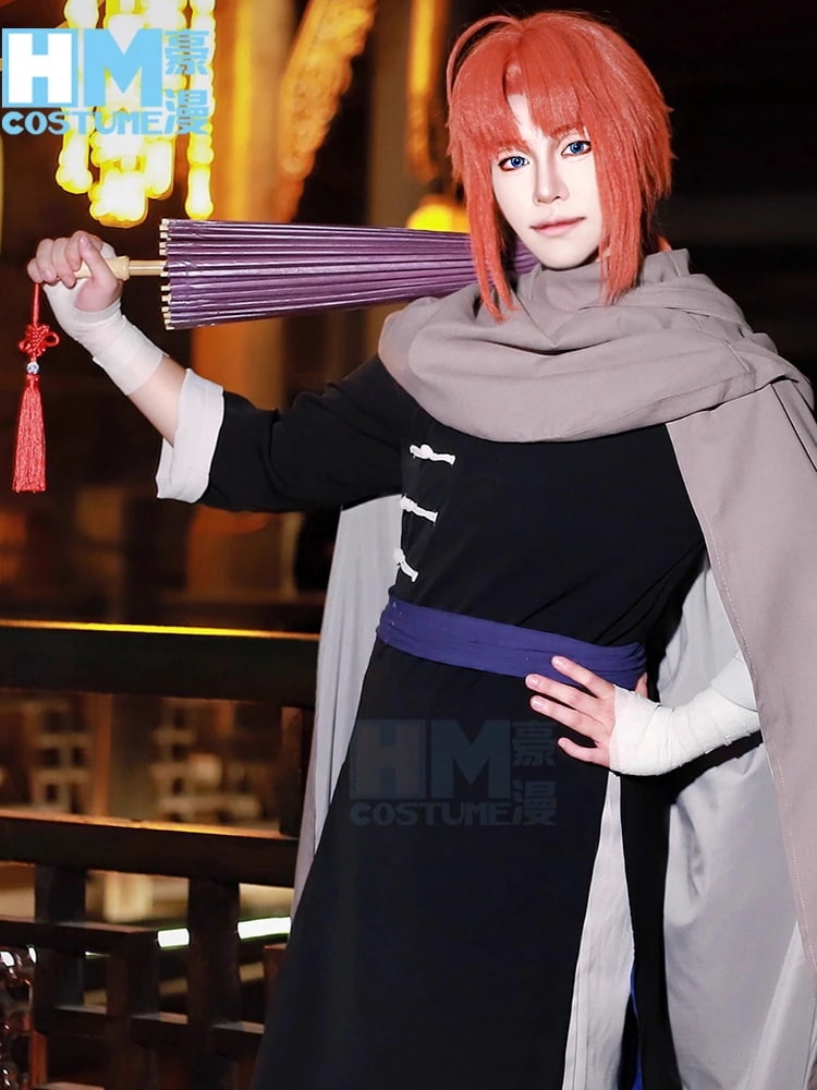コスチューム 銀魂コスプレ 夜兔神威コスプレ衣装 黒い長衣 ケープ付きマントコスプレ衣装 4,978円