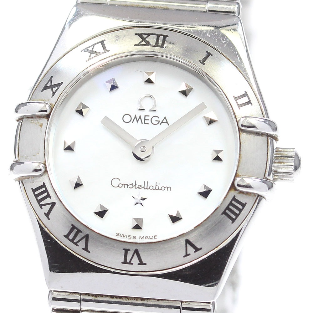 オメガ OMEGA 1561.71 コンステレーション ミニ マイチョイス ホワイトシェル クォーツ レディース _870024【中古】