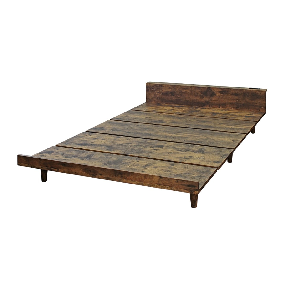 シングルベッド ベッドフレーム単品 ローベッド USBコンセント