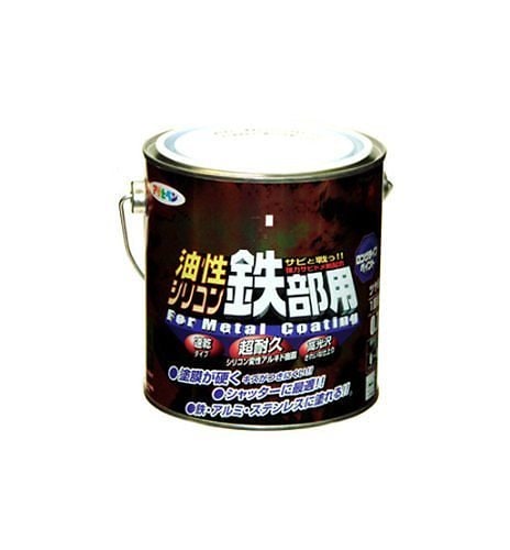 （まとめ買い）油性シリコン鉄部用 0.7L 白 [x3缶セット]