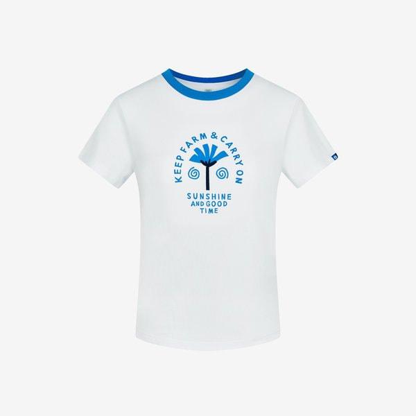 [FILA] スリムフィット サマー グラフィック Tシャツ (FS2RSH2458F_OWH)