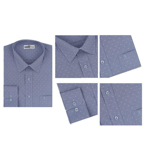 メンズ国産ソフトドットカラーネックワイシャツ SJ-SHA-302