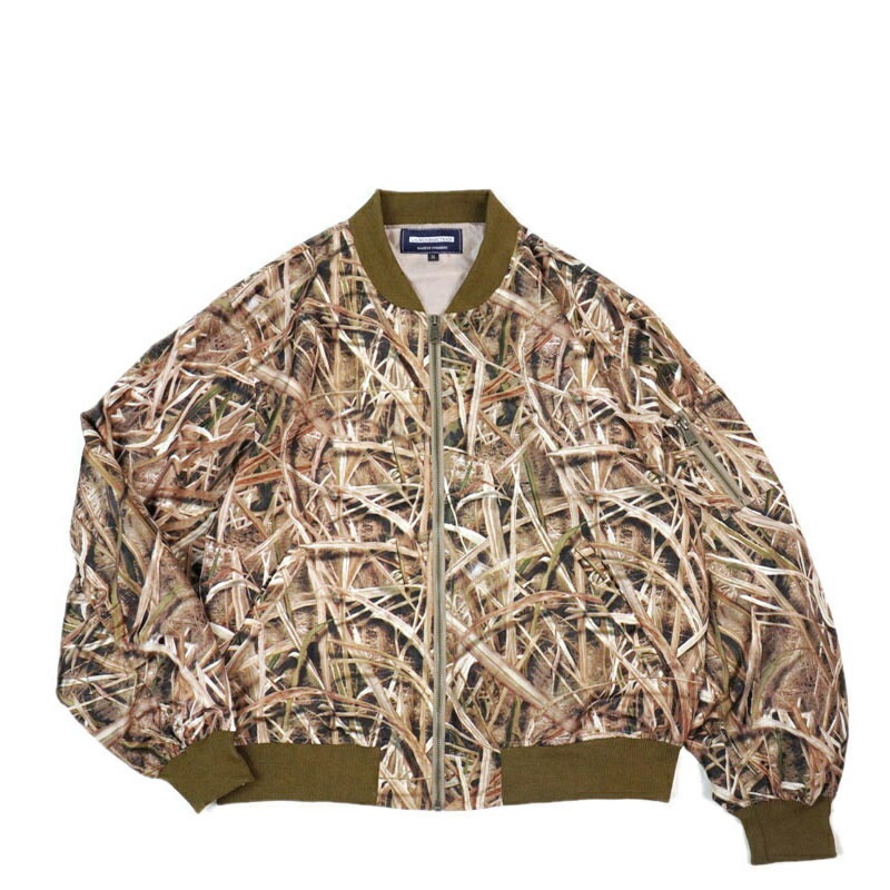 男女兼用 ボンバージャケットBomber JacketLAUNCH BASIC TRADEラウンチベーシックトレードShadow Grass Blades(シャ