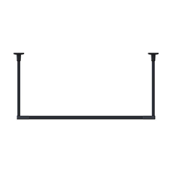 BAR1-4513-BK ホスクリーン 固定式室内物干 BAR型 ブラック 高さ 450mmx幅 1365mm