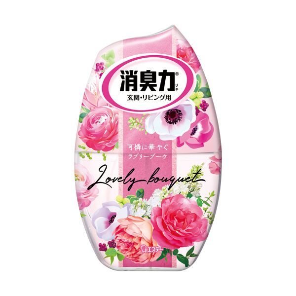 （まとめ）エステー お部屋の消臭力 ラブリーブーケ 400ml 1セット（3個） (×5セット)