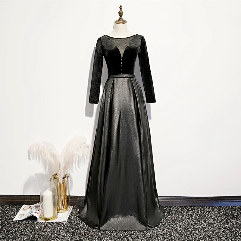 カラードレス 7分袖 パーティードレス 編み上げタイプ ロングドレス Aラインドレス Vネック ステージドレス 豪華ドレス イブニングドレス エレガント 演奏会用ドレス 発表会 二次会 結婚式 撮影