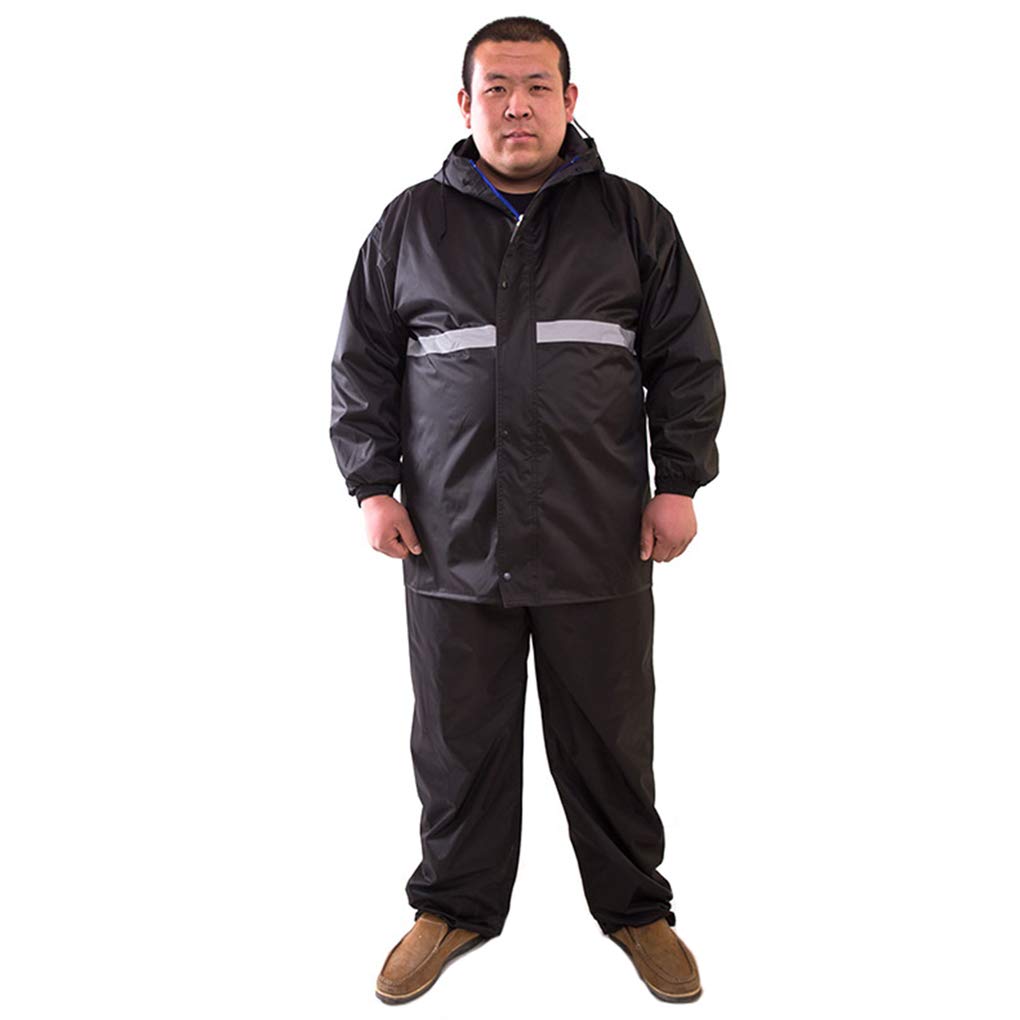 [PEAHENX] レインコート 上下セット メンズ レインスーツ レインウェア アウトドア 防災 自転車 バイク 通学 通勤 豪雨 ビッグサイズ ＸＸＬ～5ＸＬ 通気性 梅雨 雨具 大きいサイズ (