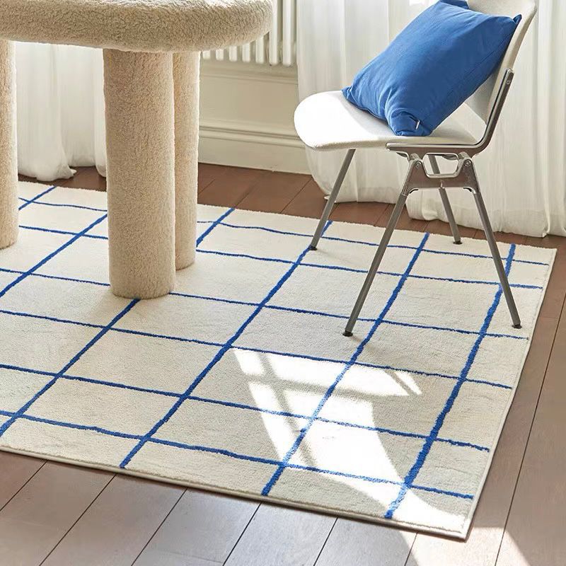 ミニマリズム 不規則チェック柄ラグ 80*160cm 2 タイプ ラグマットバスマット キッチン 収納 キッチン76化粧ポーチ-大容量