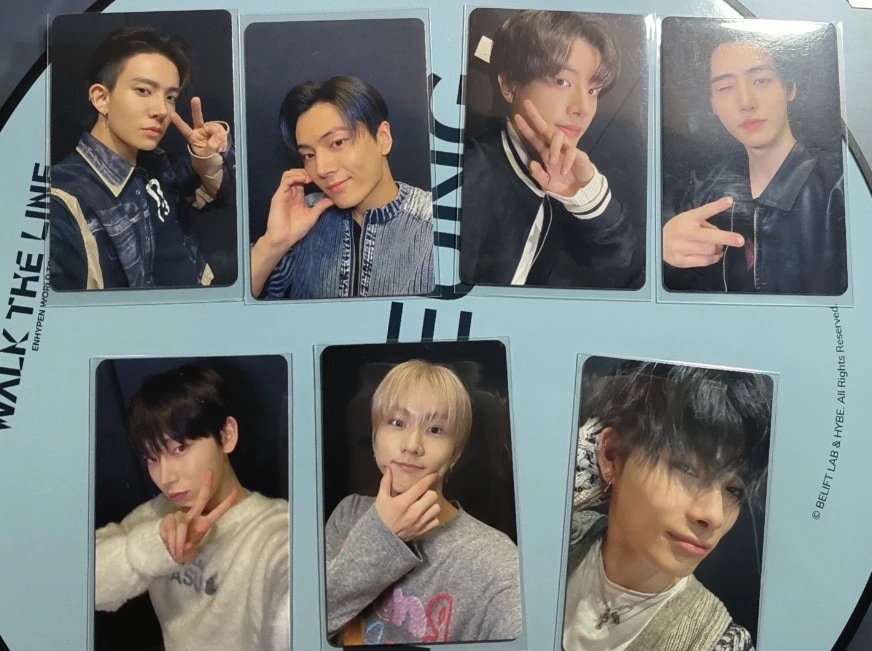 公式ENHYPENyzy上海ポップアップ特典トレカ公式グッズ写真員7枚セット