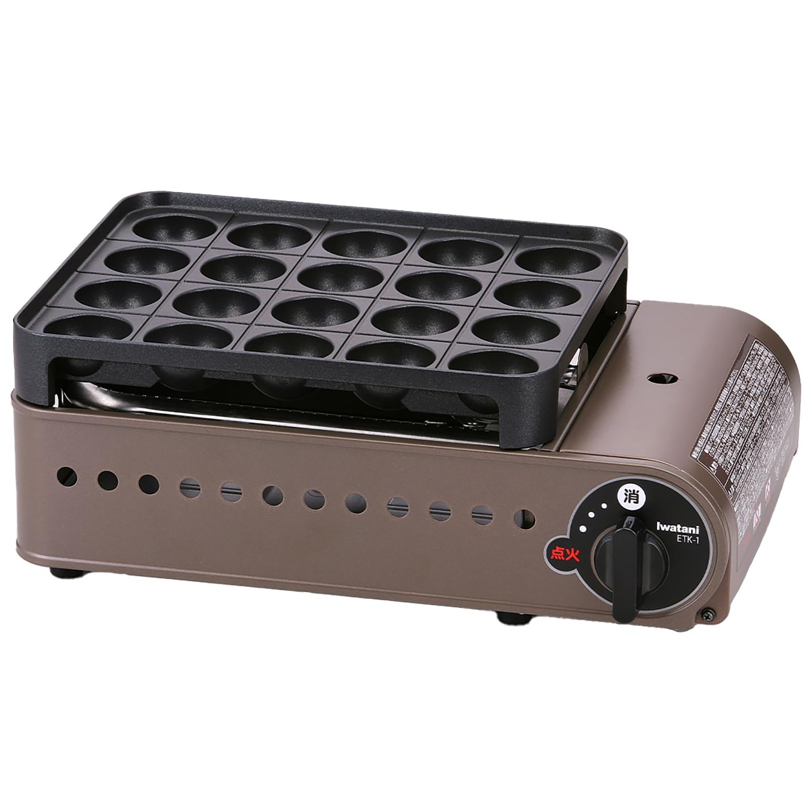 イワタニ Iwatani 岩谷 カセットガス たこ焼器 スーパー炎たこ えんたこ ブロンズ&ブラック 日本製 CB-ETK-1