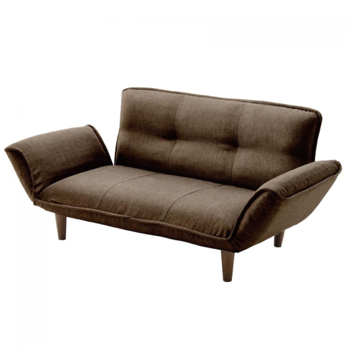 【I】セルタン カウチソファ 2人掛け KAN タスクブラウン 日本製 リクライニング 座面ポケットコイル ソファ CELLUTANEA A01p-582BR【受注生産品】