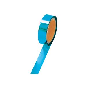 （まとめ） ササガワ メッキテープ幅25mm×長さ50m 青 40-4485 1巻 (×5セット)