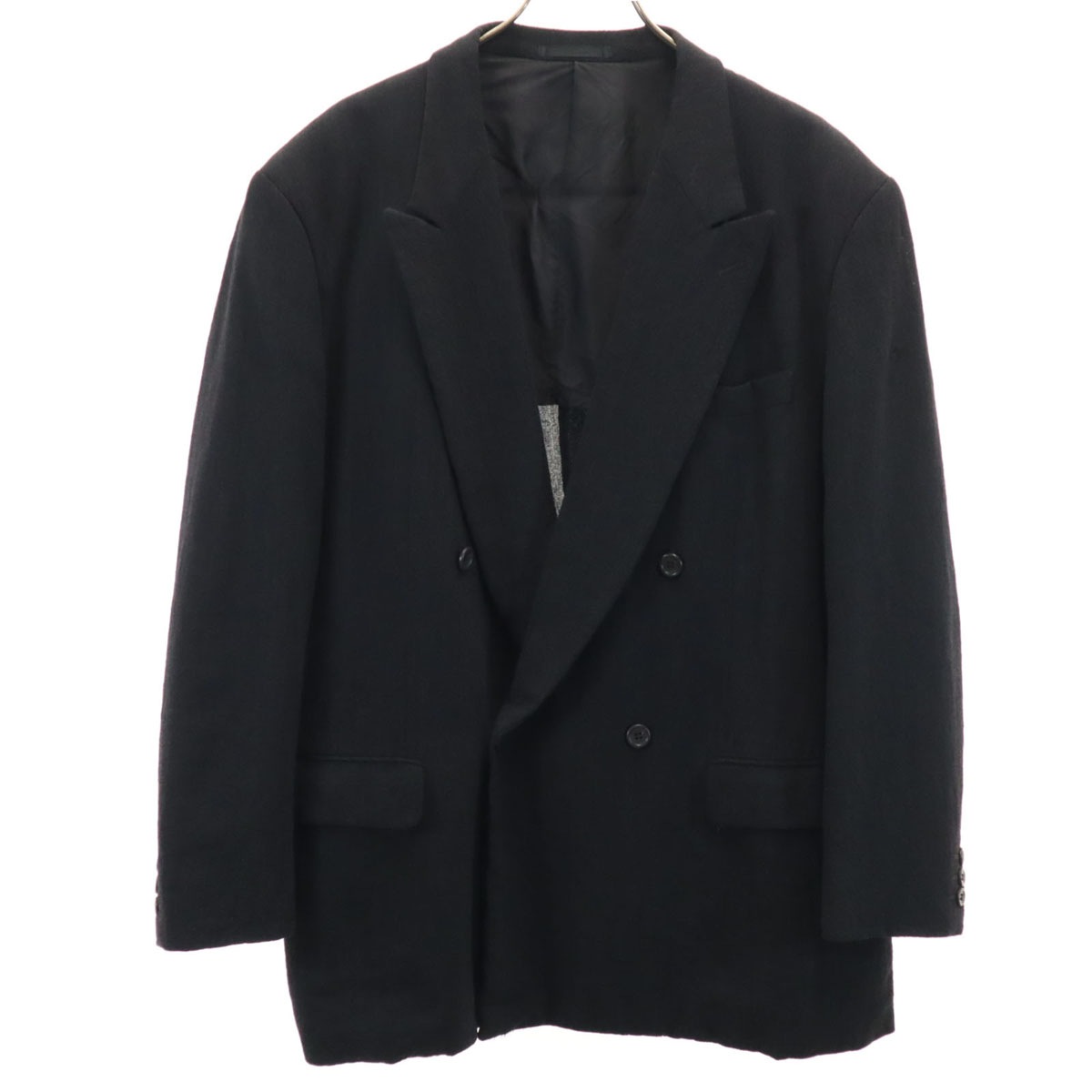im product アイムプロダクト 90s 日本製 オールド ダブル テーラードジャケット 8 チャコールブラック イッセイミヤケ メンズ 古着
