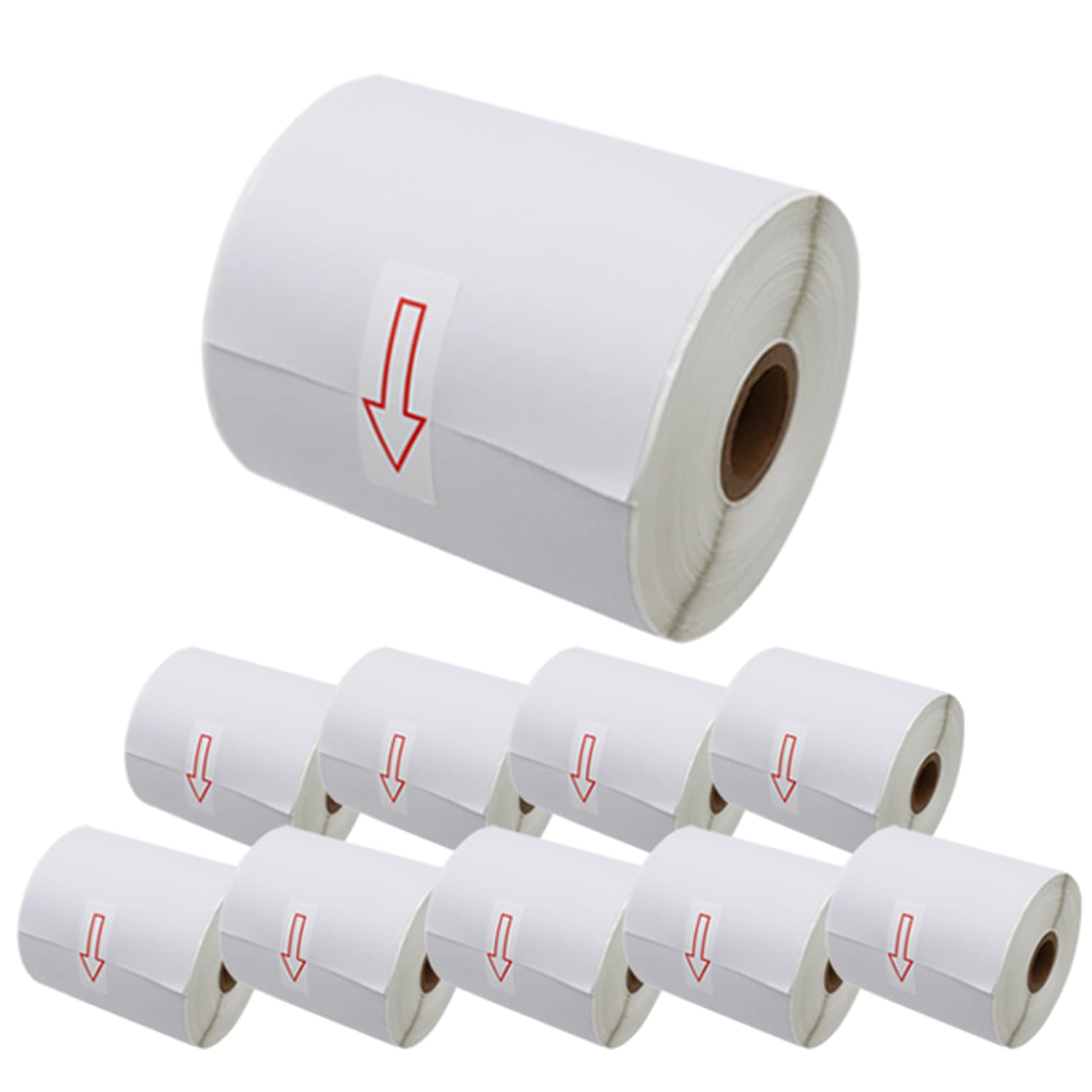 ブラザー用 RDロール 再剥離ラベル (感熱紙) RD-S06J4 互換品 102mm×44m 10個セット