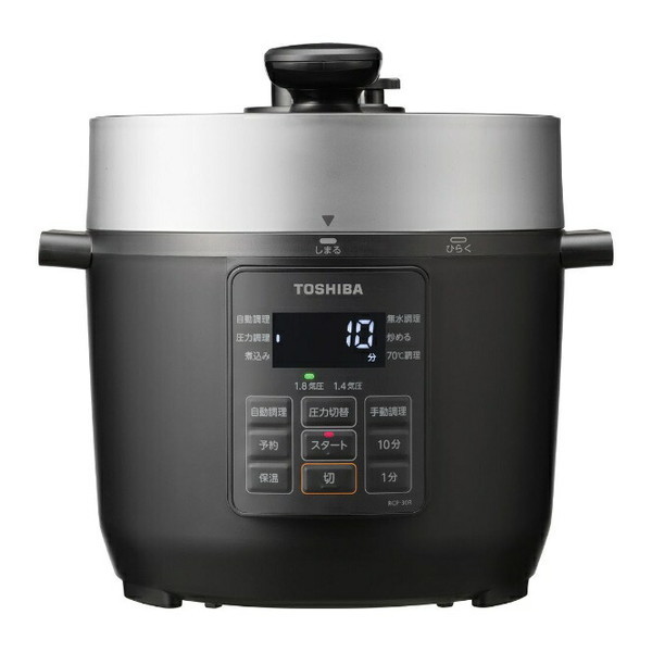 RCP-30R ブラック [電気圧力鍋 (3.0L)]