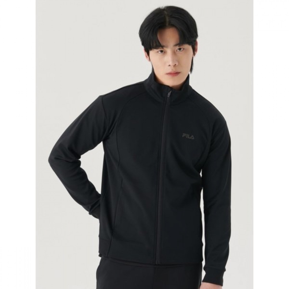 フィラ メンズ ポリダンボロ スタンドネック ジップアップ -FS2FTG1201MBLK