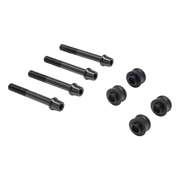 オフセットカラーマウントボルトセット 適合キャリパーA テーパーキャップ ブラック CBK-05ATB