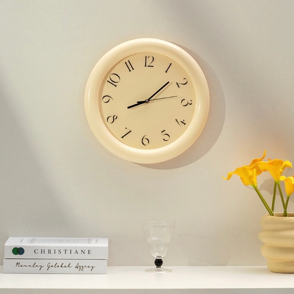 壁掛け時計 北欧 おしゃれ アナログ インテリア 円形 丸型 クロック 文字盤 シンプル かわいい モダン 室内 オフィス ギフト 韓国