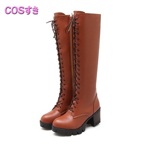 【全店任意2枚購入で100円OFF】乙女ゲーム破滅フラグしかない悪役令嬢に転生してしまった マリア・キャンベル コスプレブーツ 靴 ハロウイン パーティー 仮装