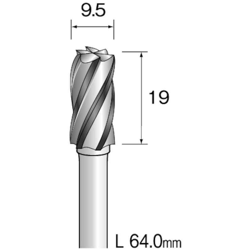 ミニター　ミニモ 超硬カッター アルミカット Φ9.5　BC5102 6,145円