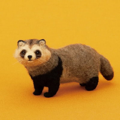ニードルわたわたでつくるほのぼの動物 タヌキ 羊...のサムネイル