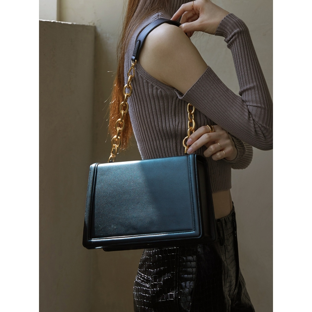 SEMICODE アコード ミッドバッグ - ラインブラック