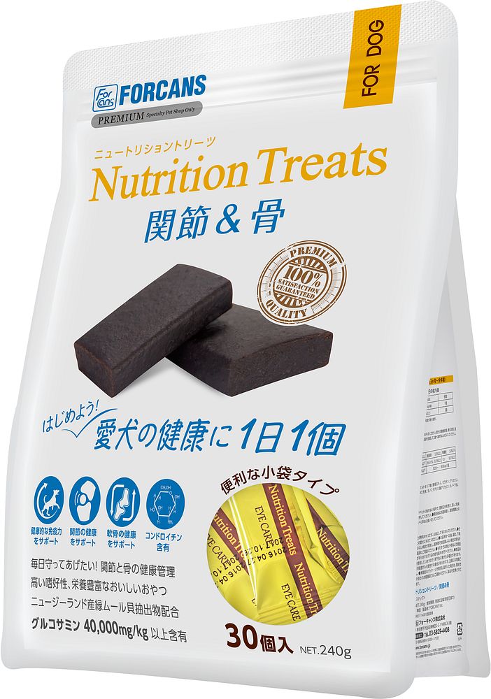 （まとめ買い）フォーキャンス ニュートリショントリーツ 関節&骨 30個入 犬用おやつ [x3]